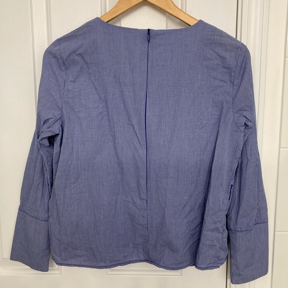 Anthropologie Maeve Ramona Plaid Ruffle Blouse - Picture 3 of 6